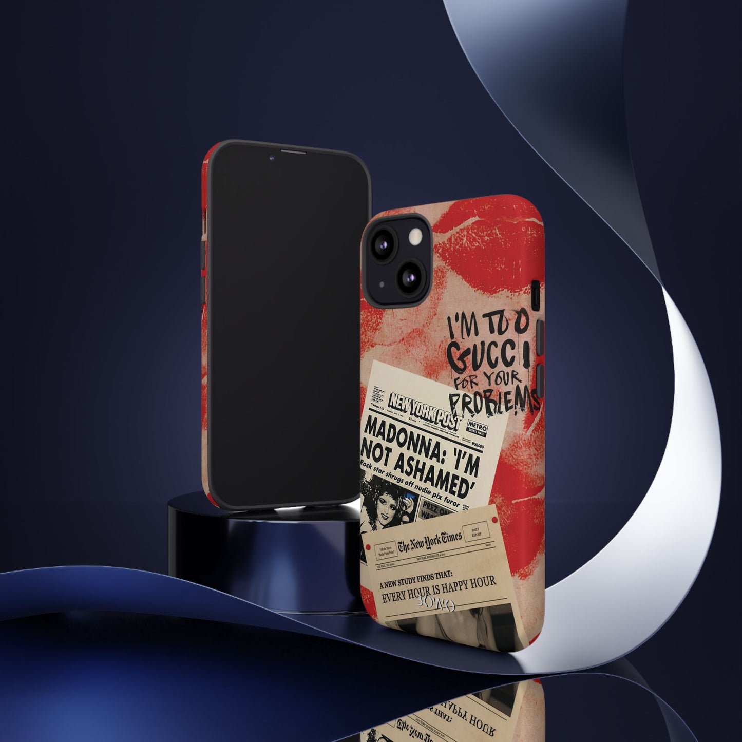 Retro Phone Case - 'I'm Too Gucci for Your Problems' Design