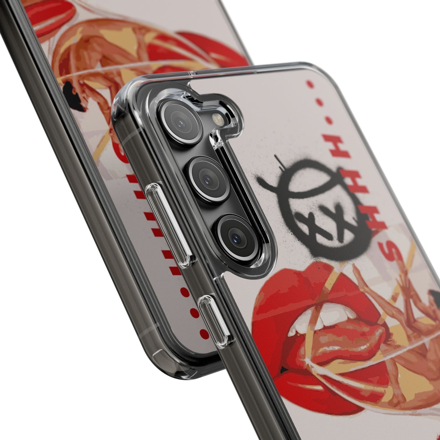 Trendy Clear Phone Case – 'TOXIC' Design for Stylish Protection