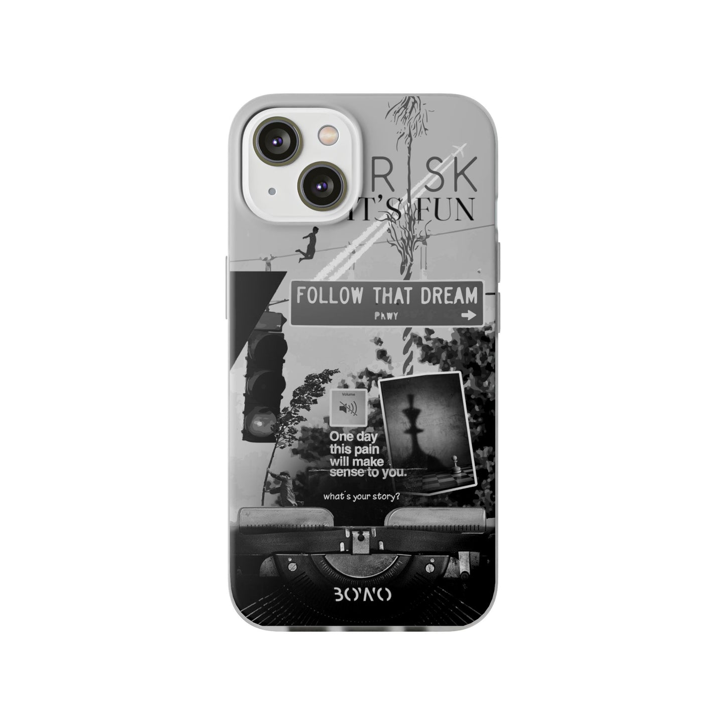 Inspiring Flexi Cases - "Follow That Dream" Design - Stylish Protection for Your Phone