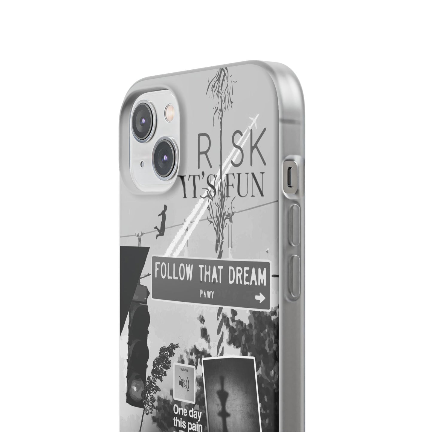 Inspiring Flexi Cases - "Follow That Dream" Design - Stylish Protection for Your Phone