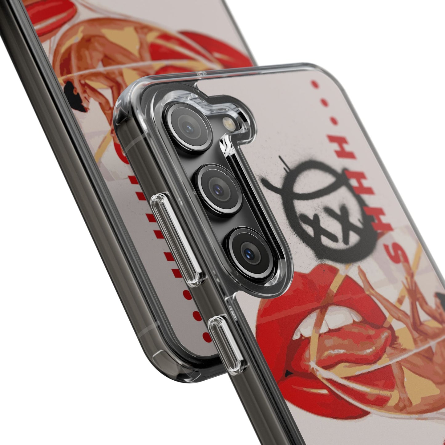 Trendy Clear Phone Case – 'TOXIC' Design for Stylish Protection