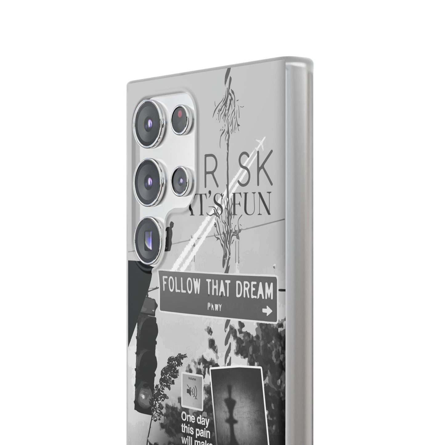 Inspiring Flexi Cases - "Follow That Dream" Design - Stylish Protection for Your Phone