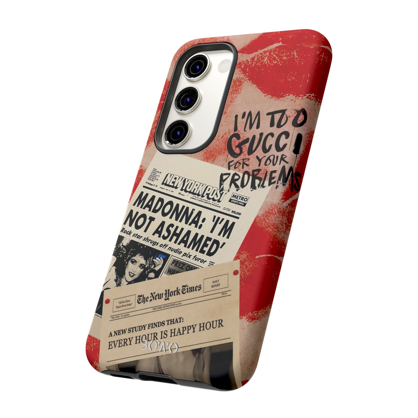 Retro Phone Case - 'I'm Too Gucci for Your Problems' Design