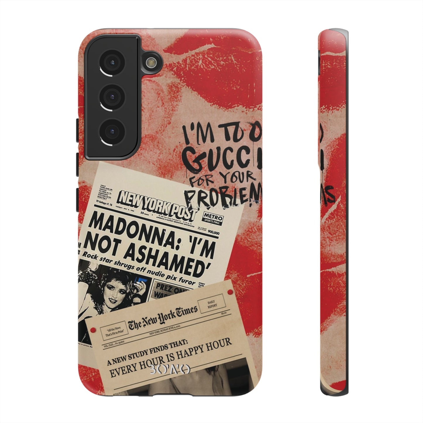 Retro Phone Case - 'I'm Too Gucci for Your Problems' Design