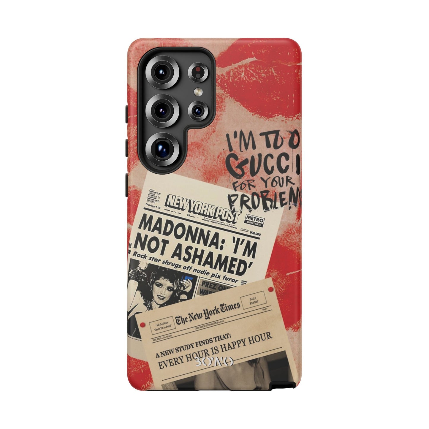 Retro Phone Case - 'I'm Too Gucci for Your Problems' Design