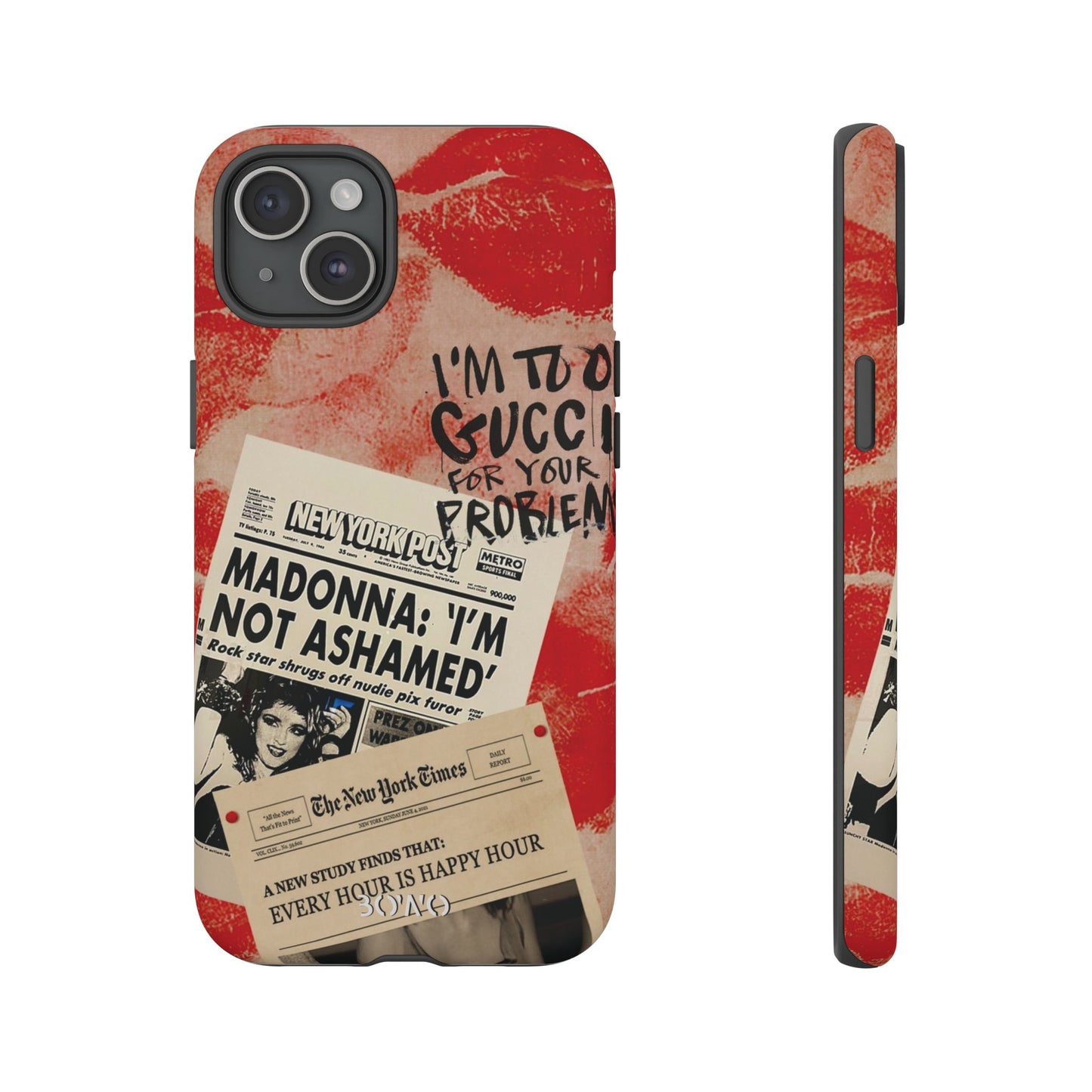 Retro Phone Case - 'I'm Too Gucci for Your Problems' Design