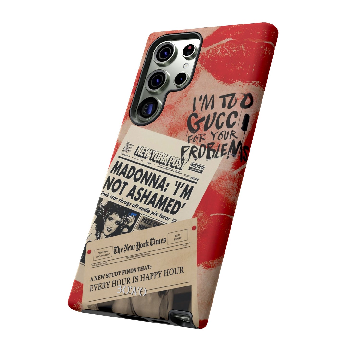 Retro Phone Case - 'I'm Too Gucci for Your Problems' Design