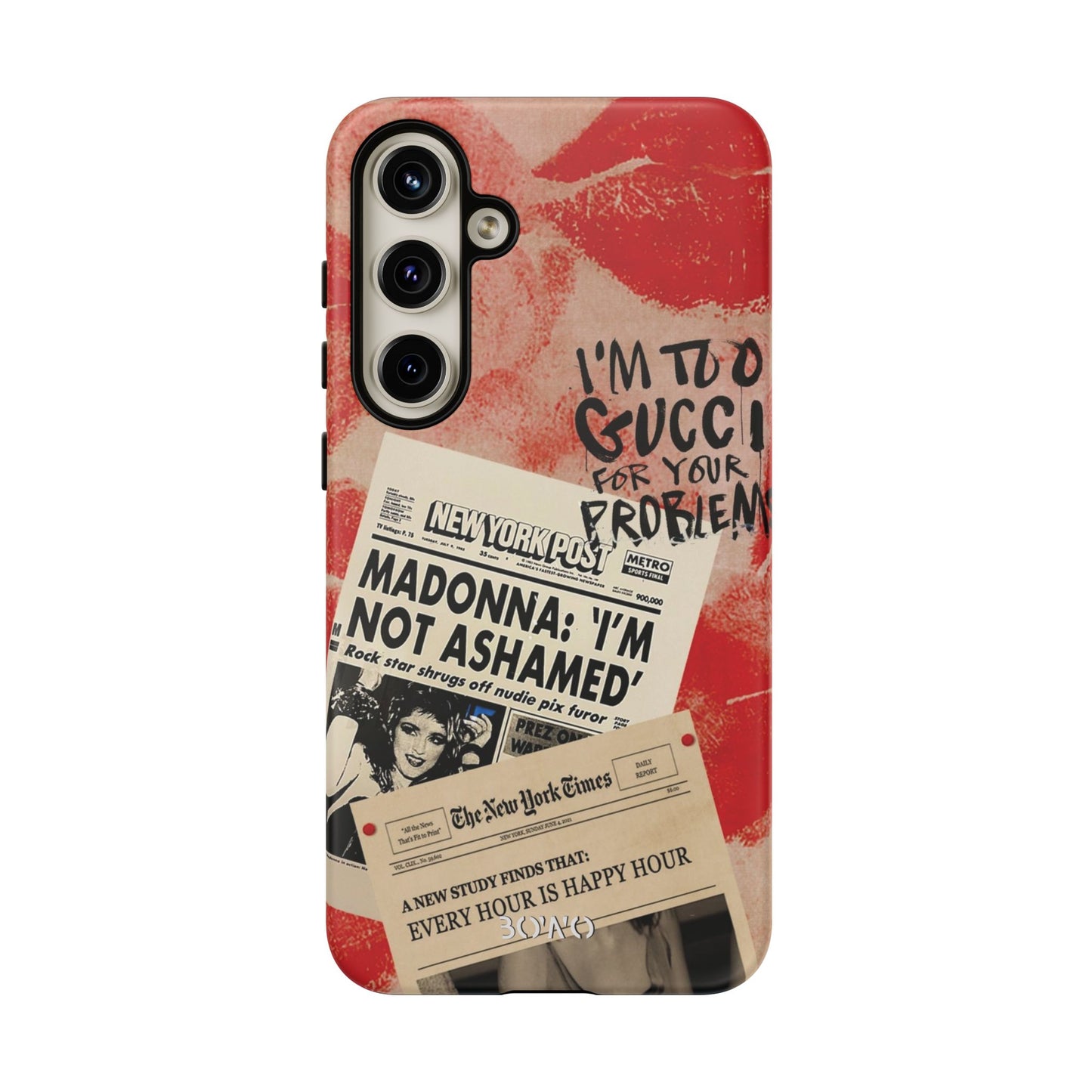 Retro Phone Case - 'I'm Too Gucci for Your Problems' Design