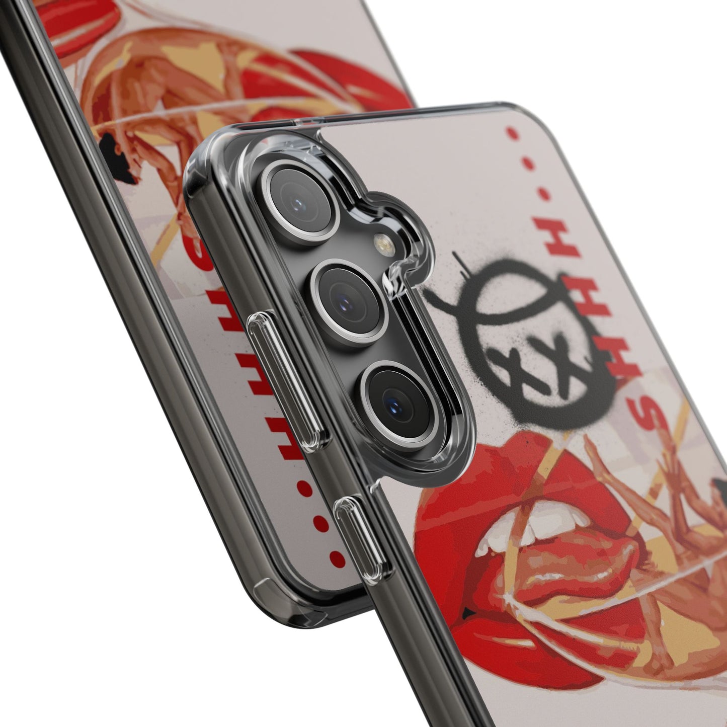 Trendy Clear Phone Case – 'TOXIC' Design for Stylish Protection