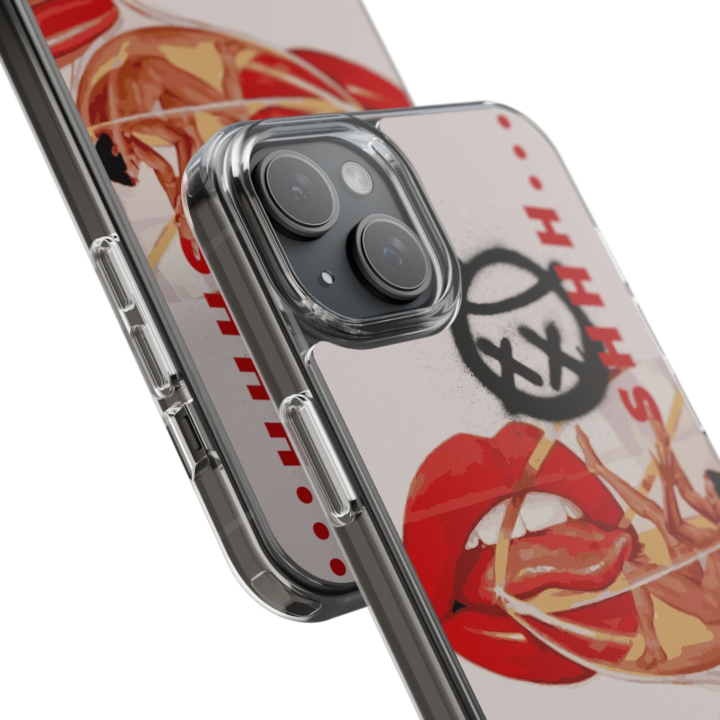 Trendy Clear Phone Case – 'TOXIC' Design for Stylish Protection