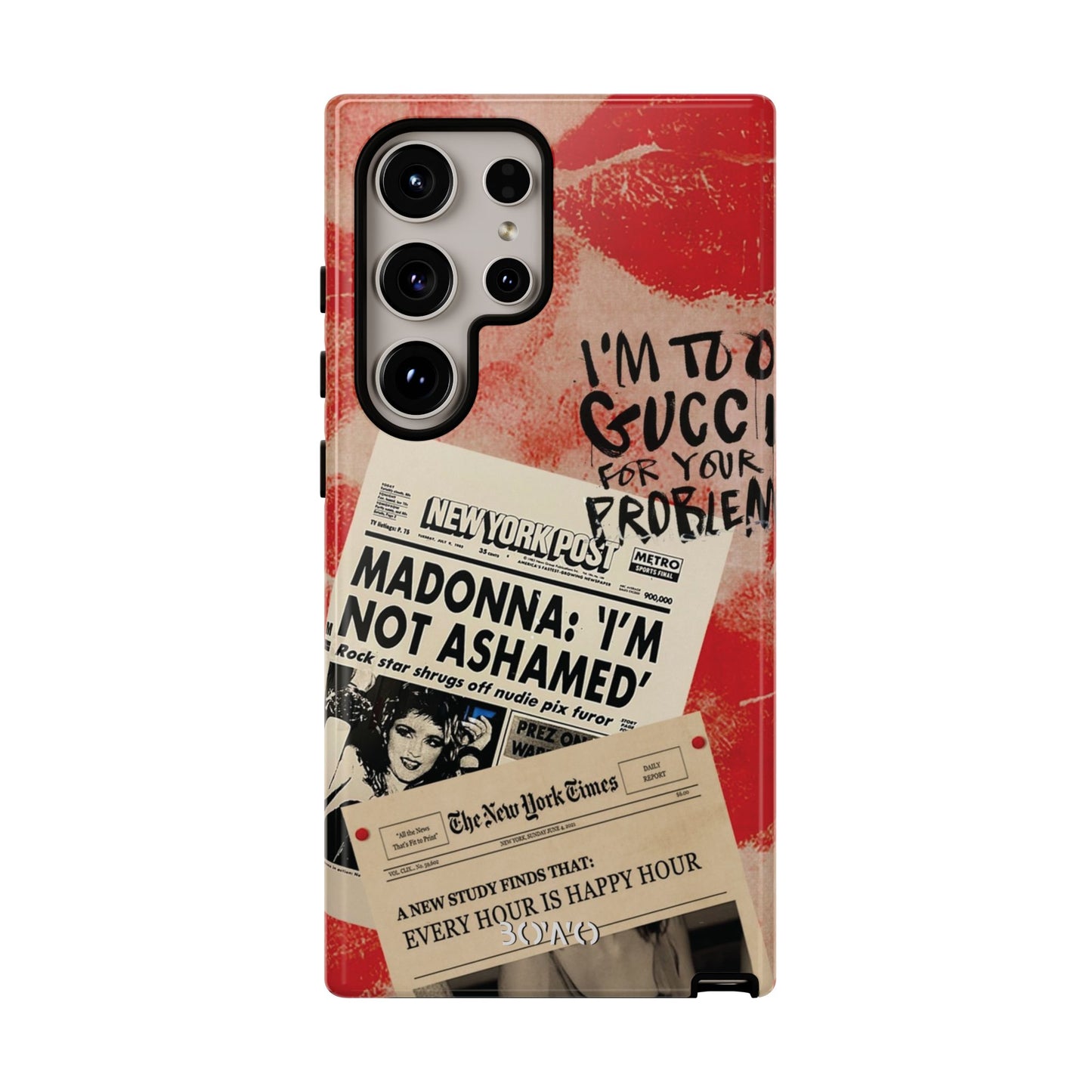 Retro Phone Case - 'I'm Too Gucci for Your Problems' Design