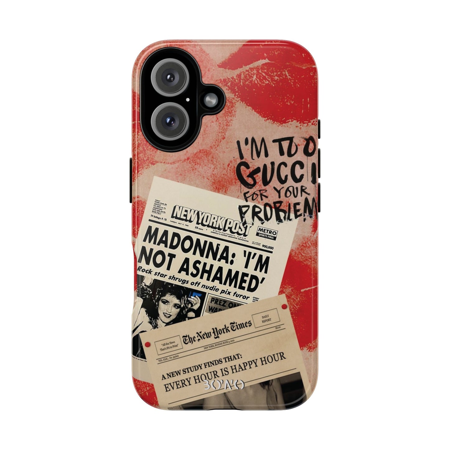 Retro Phone Case - 'I'm Too Gucci for Your Problems' Design