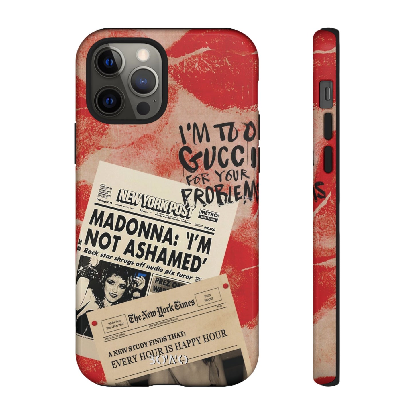 Retro Phone Case - 'I'm Too Gucci for Your Problems' Design