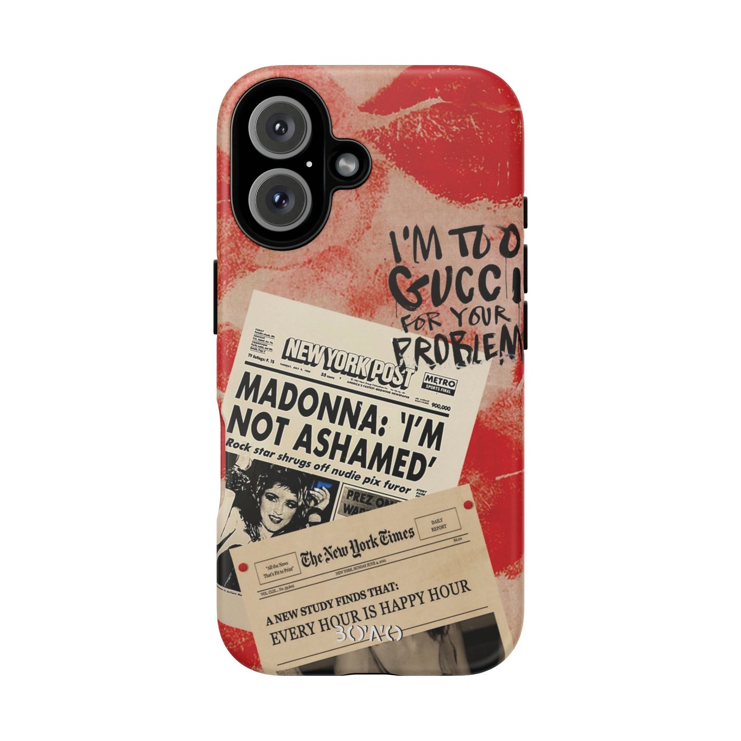 Retro Phone Case - 'I'm Too Gucci for Your Problems' Design