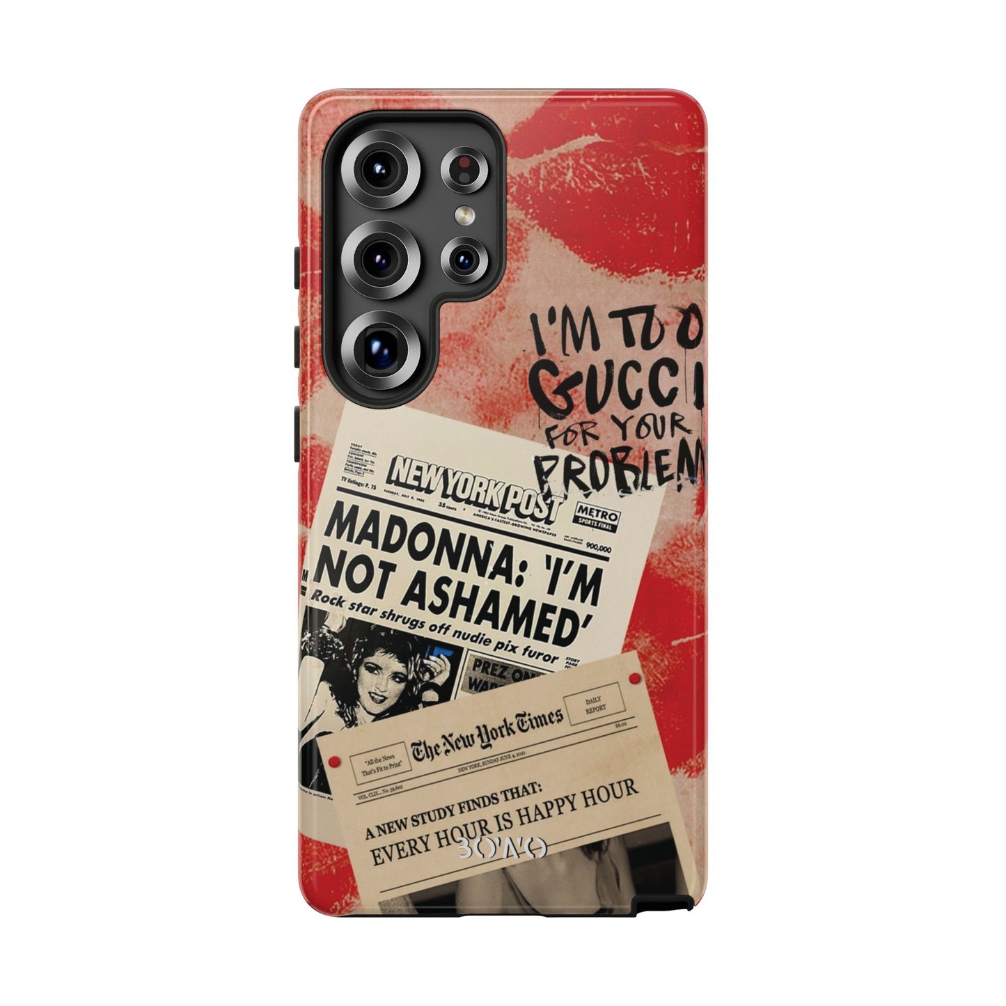 Retro Phone Case - 'I'm Too Gucci for Your Problems' Design