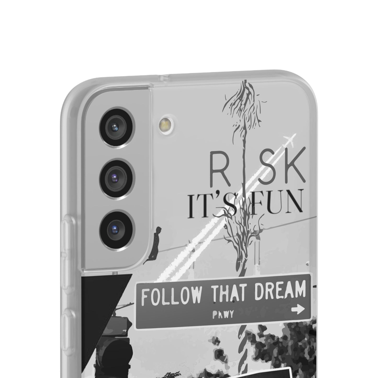 Inspiring Flexi Cases - "Follow That Dream" Design - Stylish Protection for Your Phone