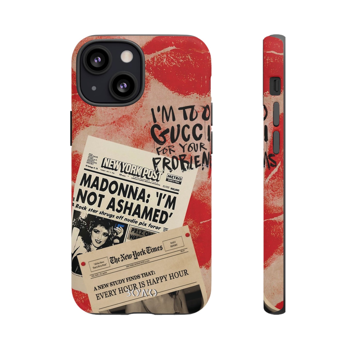 Retro Phone Case - 'I'm Too Gucci for Your Problems' Design