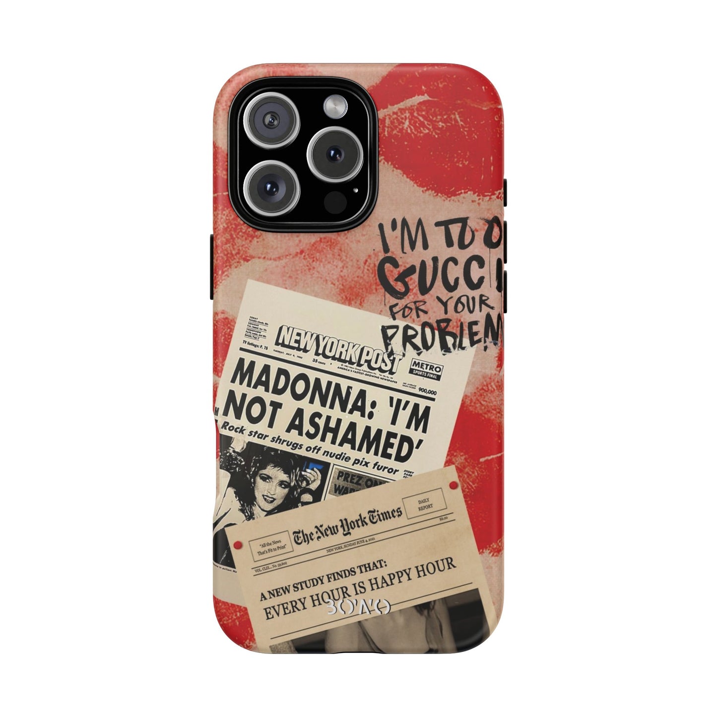 Retro Phone Case - 'I'm Too Gucci for Your Problems' Design