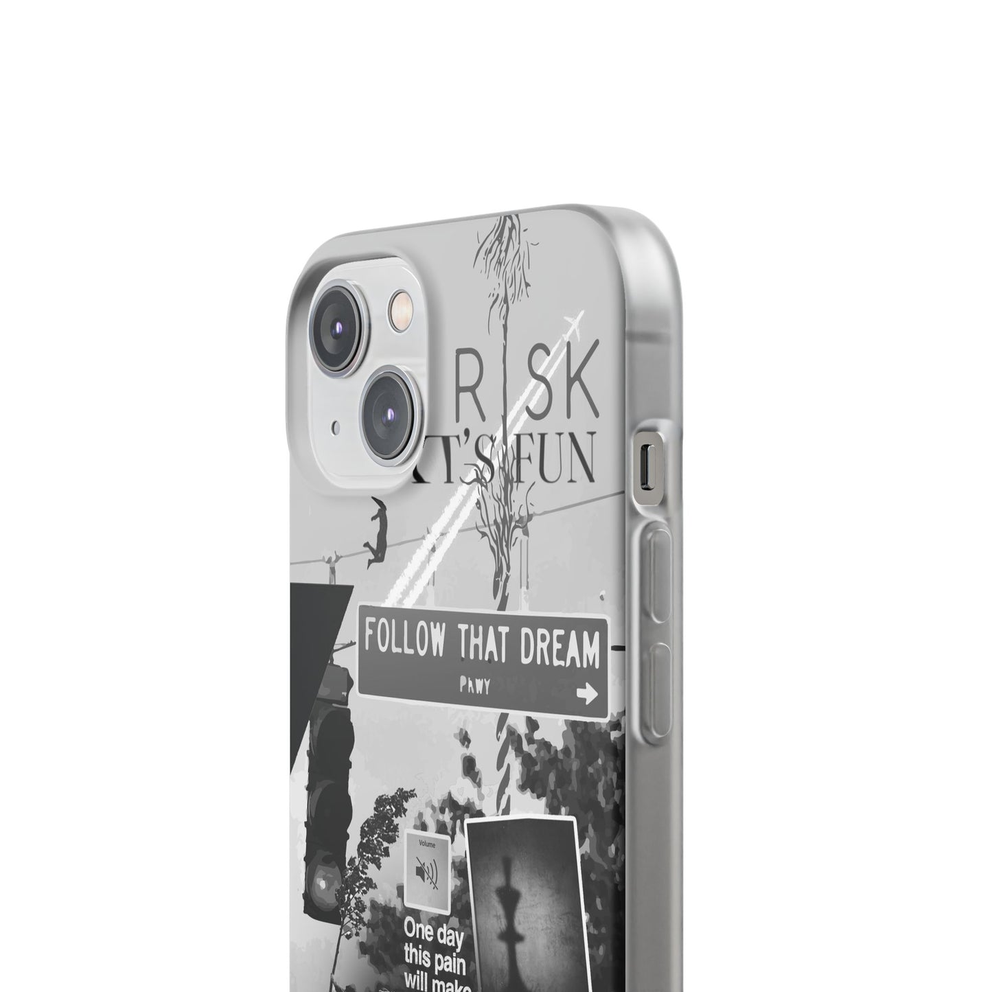 Inspiring Flexi Cases - "Follow That Dream" Design - Stylish Protection for Your Phone