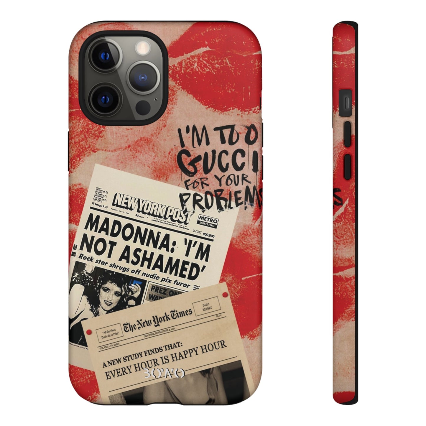 Retro Phone Case - 'I'm Too Gucci for Your Problems' Design