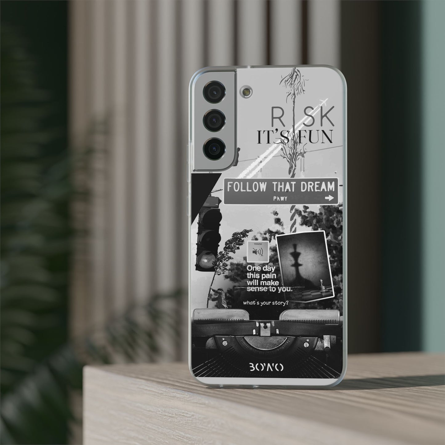 Inspiring Flexi Cases - "Follow That Dream" Design - Stylish Protection for Your Phone