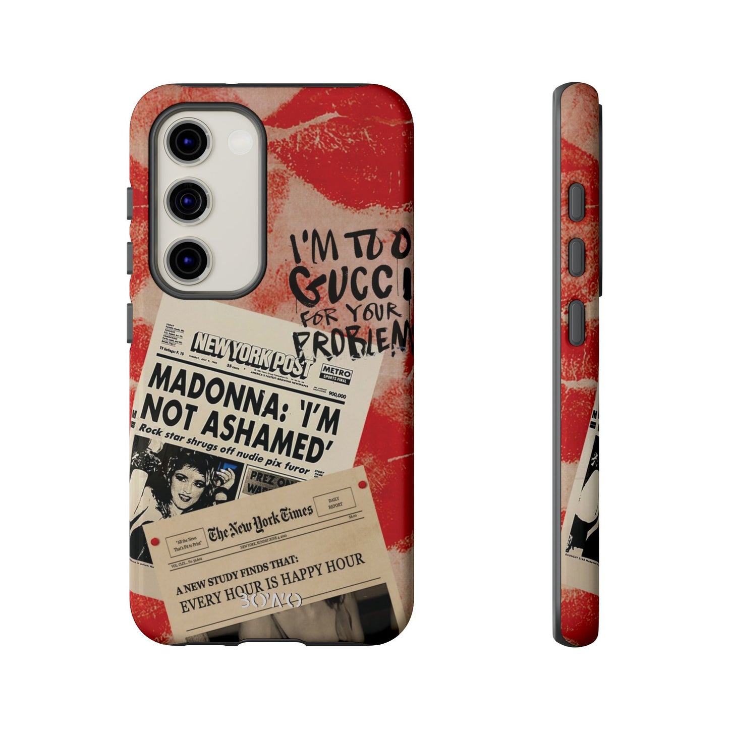 Retro Phone Case - 'I'm Too Gucci for Your Problems' Design