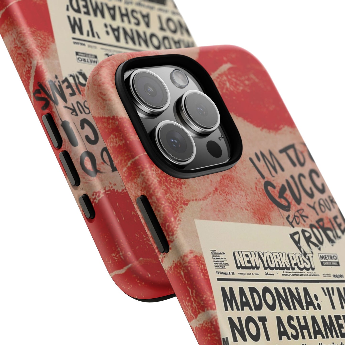 Retro Phone Case - 'I'm Too Gucci for Your Problems' Design