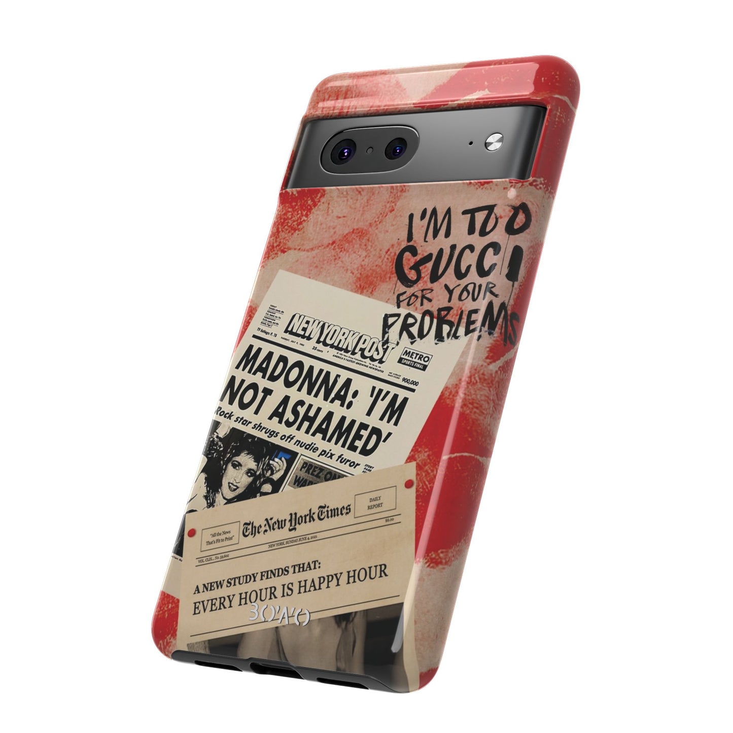 Retro Phone Case - 'I'm Too Gucci for Your Problems' Design