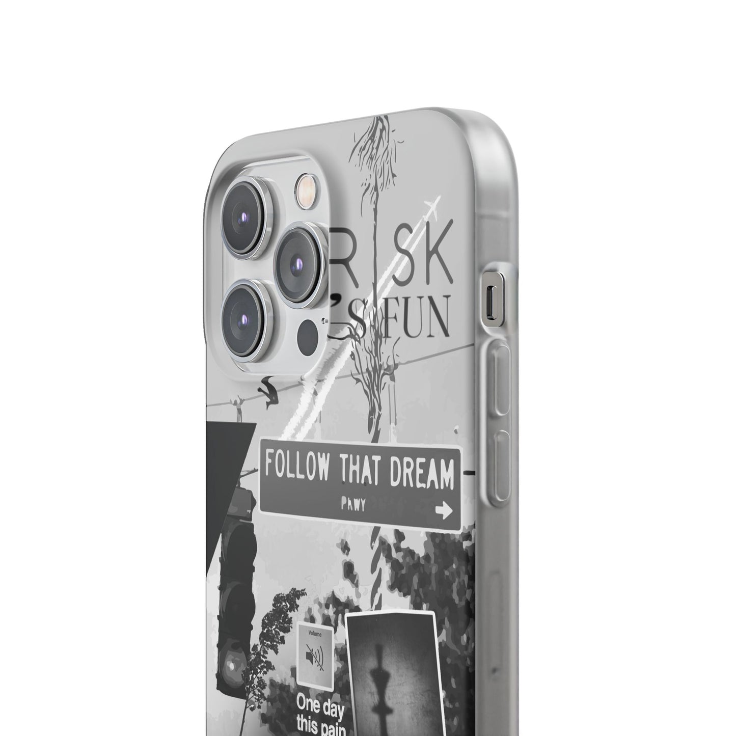 Inspiring Flexi Cases - "Follow That Dream" Design - Stylish Protection for Your Phone